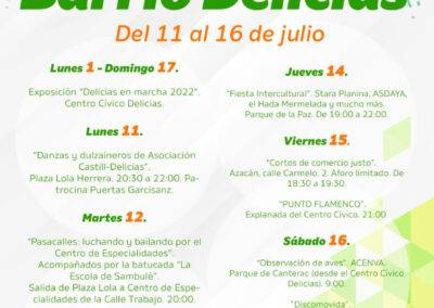 Fiestas barrio de las Delicias 2022