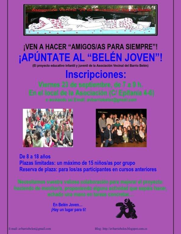 Belén Joven y Escuela de Fútbol Sala