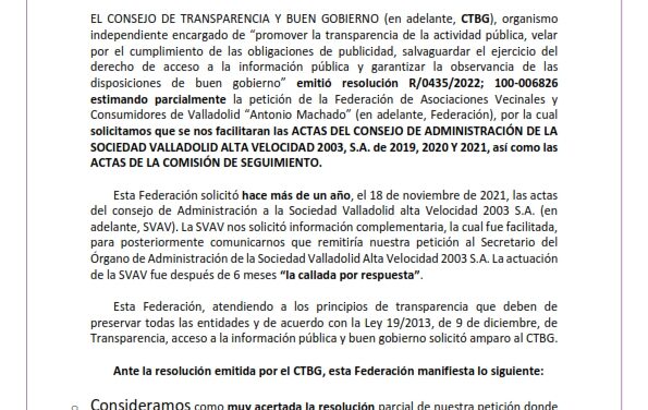 Censura y falta de transparencia en la SVAV 2003  en tiempos de ¿Democracia?