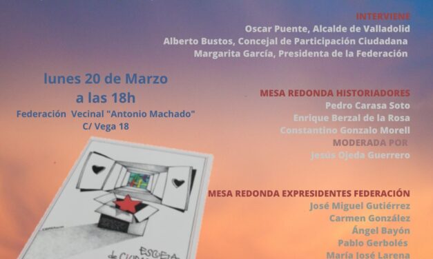 Presentación del libro: “Escuela de Ciudadanía, 40 años de coordinación vecinal en Valladolid”.