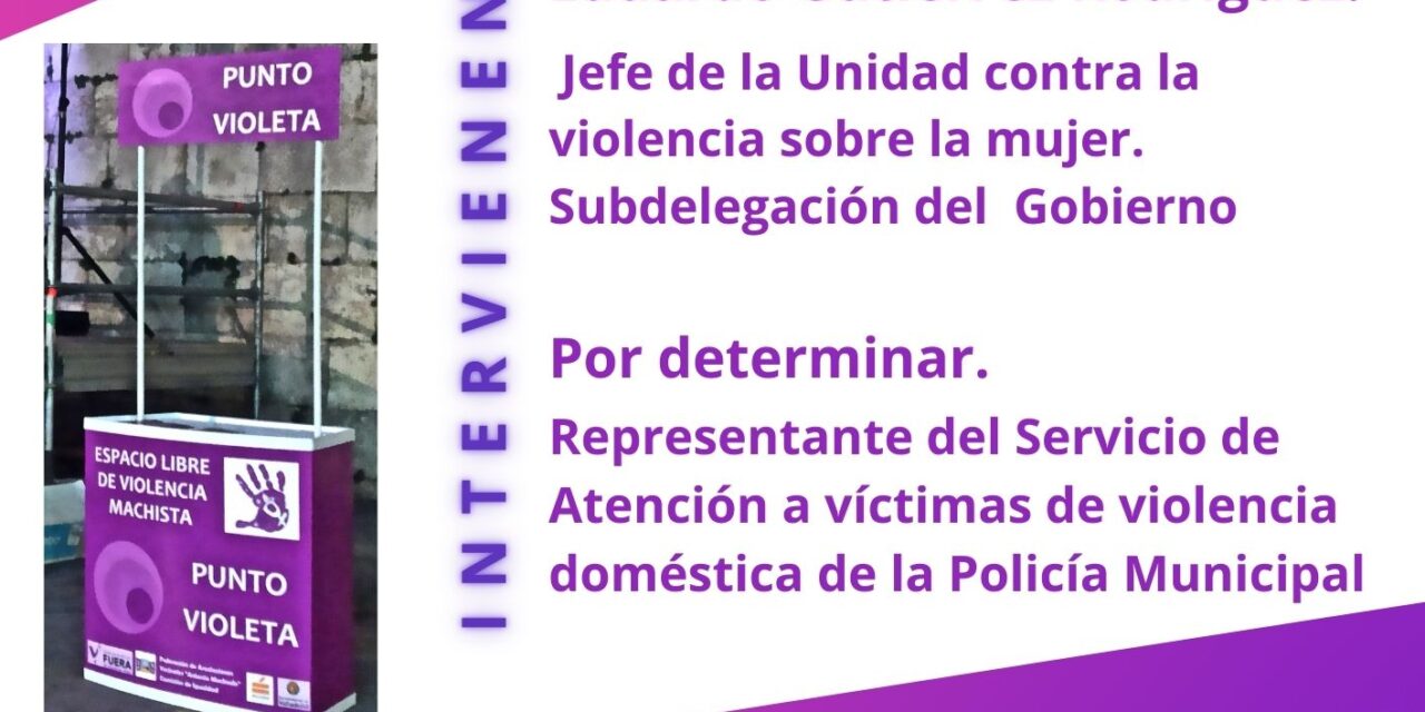 Charla Formación: Cómo actuar ante un caso de violencia machista. Gestión de los puntos violetas