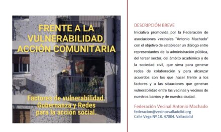 I Jornada “Frente a la vulnerabilidad, acción comunitaria”. Dossier