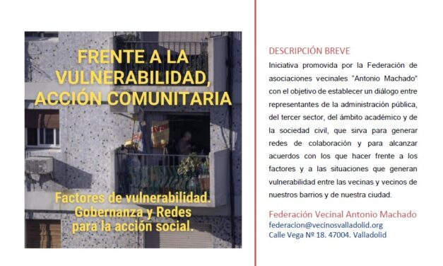 I Jornada “Frente a la vulnerabilidad, acción comunitaria”. Dossier