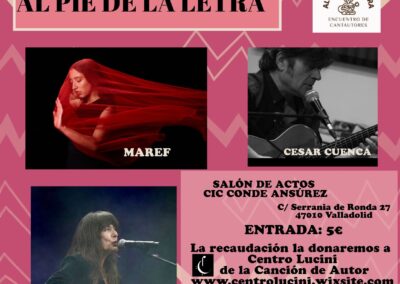 2º Encuentro de cantautores, al pie de la letra