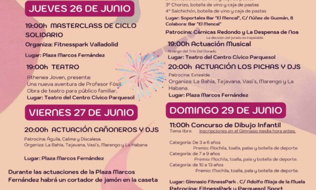 Fiestas de Parquesol 2025