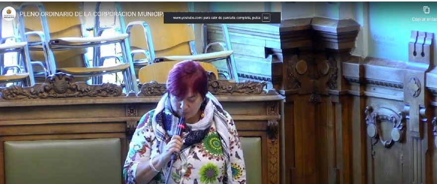 Intervención pleno: “Aprobación reglamento presupuestos participativos”