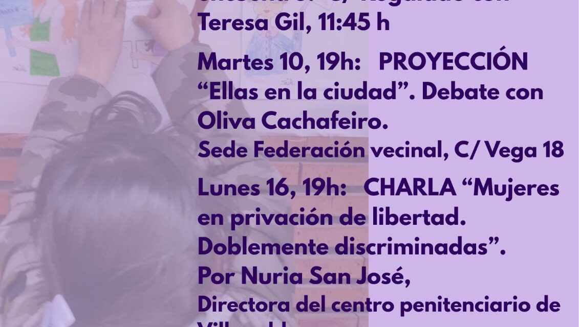Actividades de la comisión de igualdad 8M