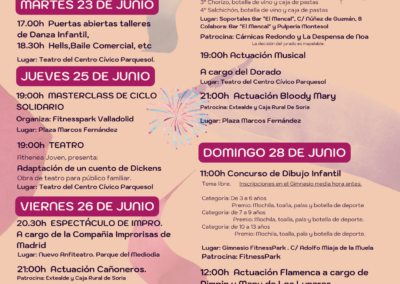 Fiestas parquesol 2026