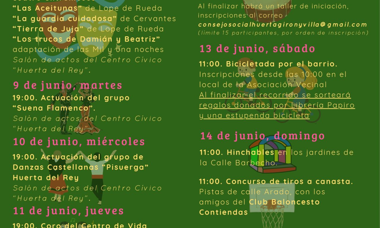 Fiestas Huerta del Rey 2026